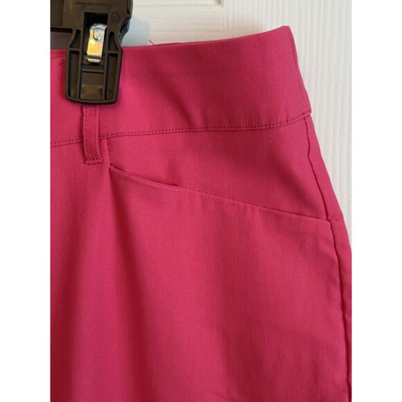 Ashley Stewart Pants Womens 18 Pink Stretch‎ Ankle Slim Fit Dress Work Office - Picture 3 of 9